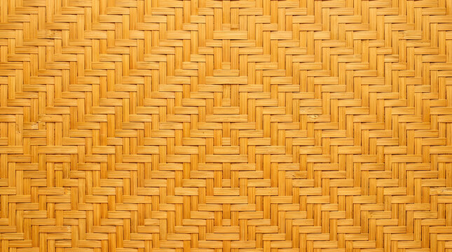 Woven bamboo texture pattern natural material background close up detail in North America.