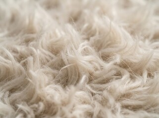 Fototapeta premium Close-up of soft white faux fur texture. Luxurious fluffy fabric background for fashion and design projects.