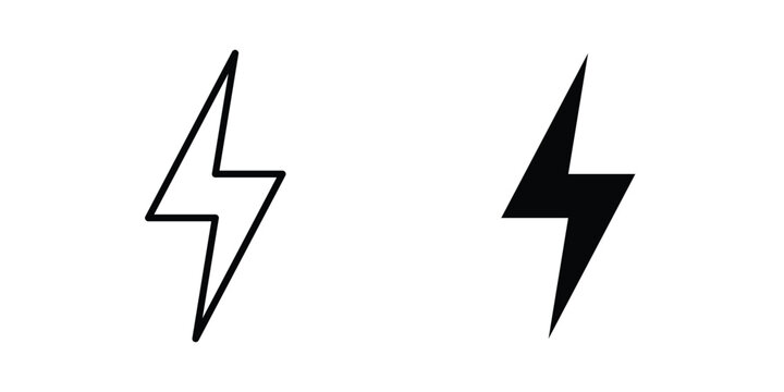 Energy icon simple designs collection