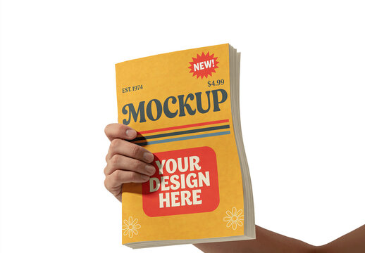 Hand Holding A A Letterhead Paper Mockup