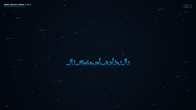 Digital Sound Wave and Audio Spectrum Equalizer HUD Interface