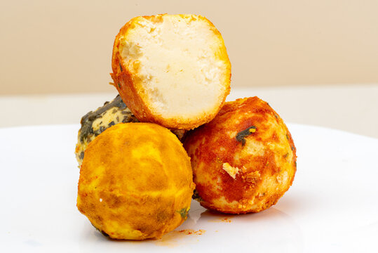 araffy bowl of cheese balls with herbs