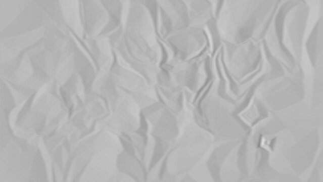 Crinkled paper texture with polygonal facets a monochromatic gray pattern on transparent background crumpled wrinkled