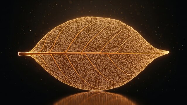 Skeleton Leaf Macro - Fragility Nature Concept