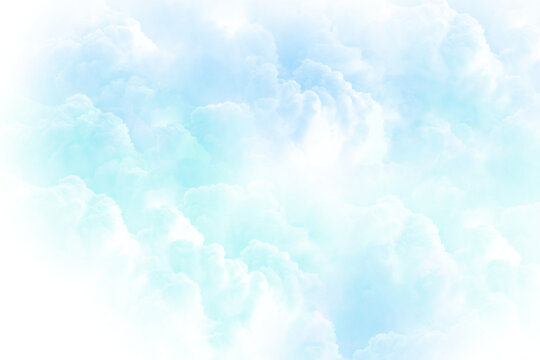 Dark Teal Blue Cloud Smoke Texture Abstract Mysterious Storm Overlay on Transparent Background