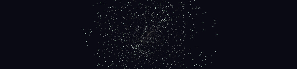 Stardust glitter particles on black background, shimmering silver dust vector, glowing magic sparkles for luxury holiday design and cinematic overlay © MJ Master