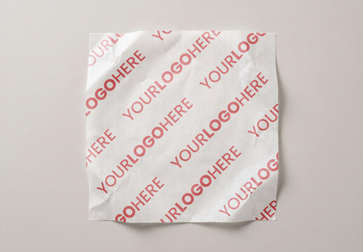 Tissue Trace Paper Sheet Branding Mockup