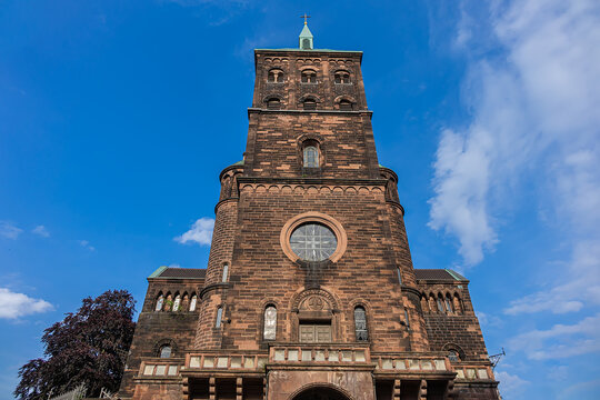 Sankt Adalbert Church (St. Adalbert), second oldest church in Aachen, consecrated in 1005, is dedicated to Adalbert of Prague. Aachen, Germany.