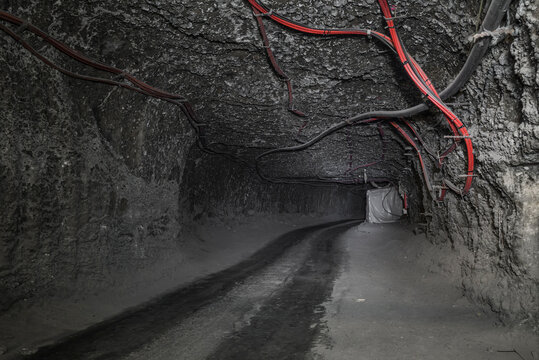 tunnel of a abandoned mining site