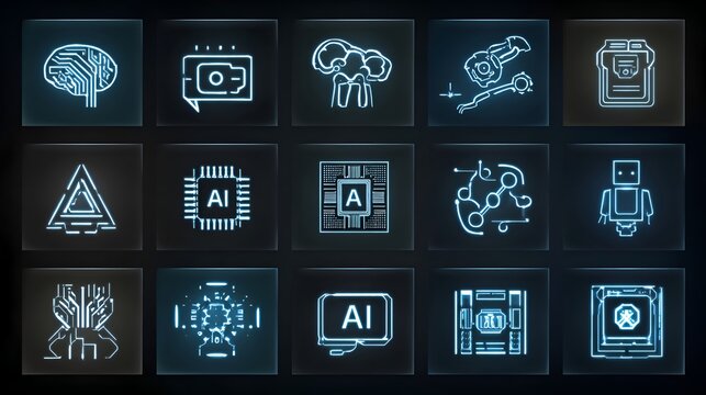 set of icons for web