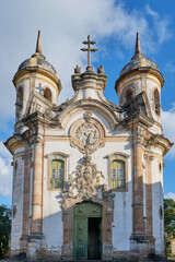 Obraz premium BAROQUE COLONIAL CHURCH ARCHITECTURE