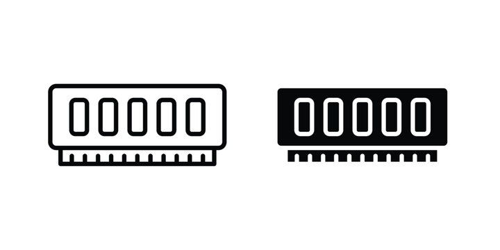 Ram memory icon vector graphic series