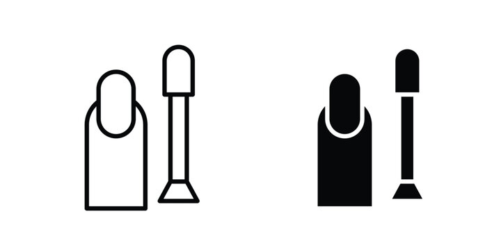 Manicure icon vector graphic series
