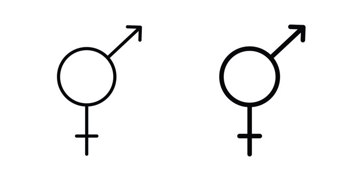 Unisex icon vector graphic series
