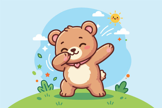 Cartoon Bear Dab