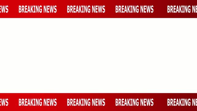 News lower third background overlay template with green screen, TV broadcast style animation for breaking news or live updates .Breaking news lower third 3rd chyron 3rd loop 4k video .