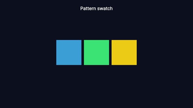Minimalist pattern swatch animation with dynamic colorful squares and geometric motion 4k