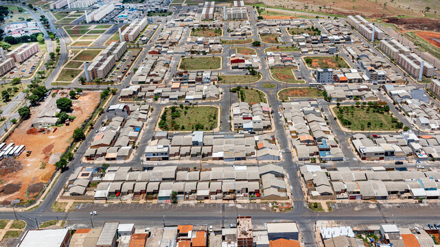 Aerial view of the Riacho Fundo II is an administrative region of the Federal District, located about 18 km from Bras&iacute;lia. Founded in May 1995, it is home to more than 85,000 residents. DF, Brazil 202