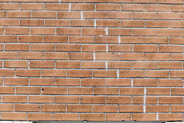 Concrete repairs in a brick wall