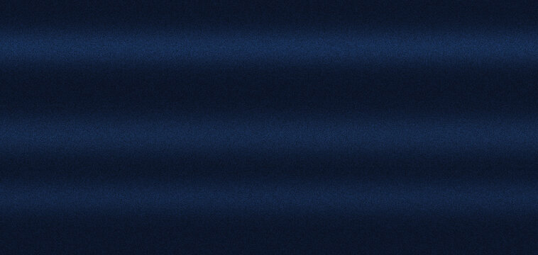 Indigo abyss blue and deep sapphire linear scanline texture background with coarse film grain texture and smooth horizontal motion blur stripes for modern product display