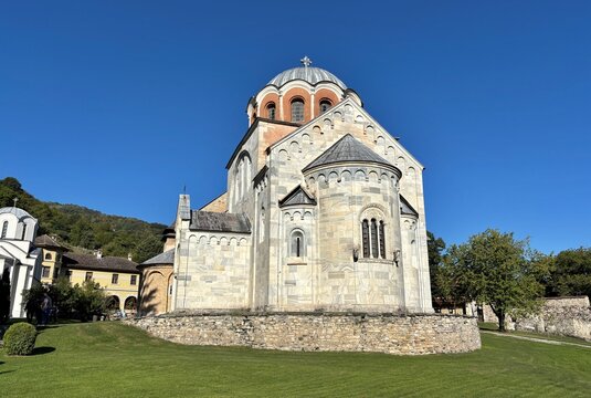 A view from the historic Studenica Monastery near Novi Pazar, Serbia.