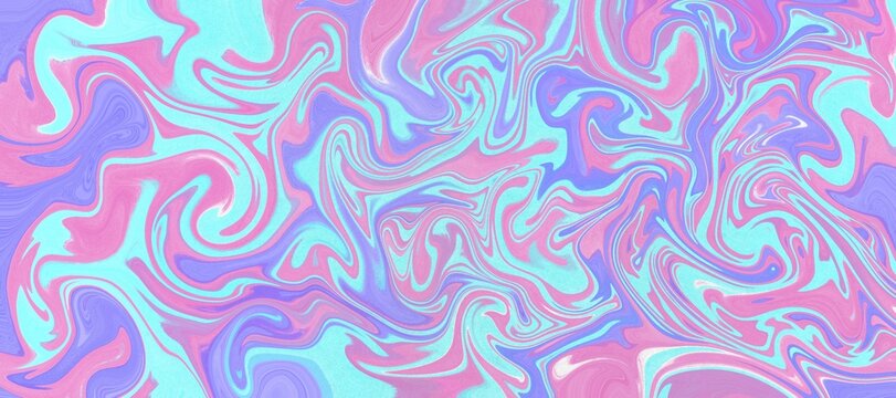 Pastel Swirly Marbling Paper