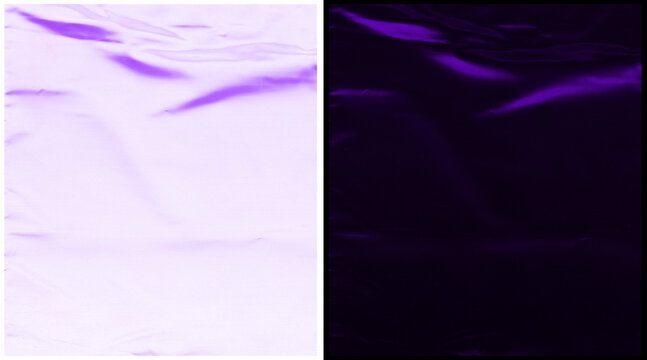 Purple silk fabric texture background, elegant satin cloth with soft folds and ripples, luxurious violet textile material for fashion and interior design