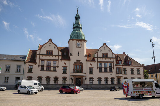 Karlshamn Town Hall And Main Square Sweden