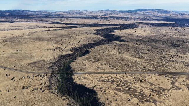 Over millennia Mill Creek has carved a 230-foot deep canyon on the Central Oregon plateau between Bend and Portland. This beautiful area of high desert is part of the Warm Springs reservation.