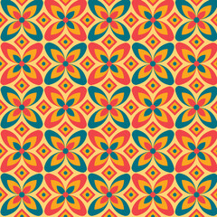 Fototapeta premium Geometric groovy pattern