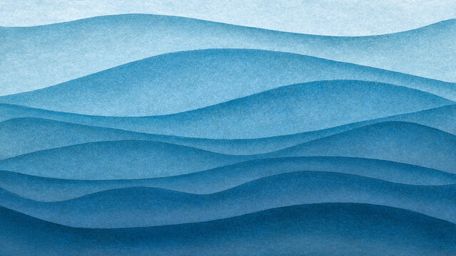 Blue azure turquoise abstract watercolor sea waves texture background  for textures backgrounds  web banners design. Abstract blue background. Watercolor painting blue sea waves pattern gradient.