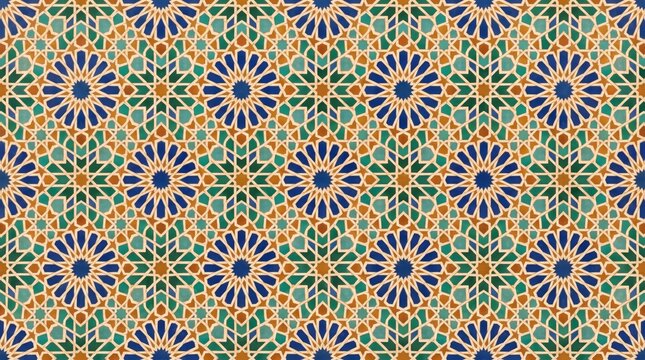 Greece pattern ornate geometric mosaic tile islamic art background with geometric background ornamental decorative