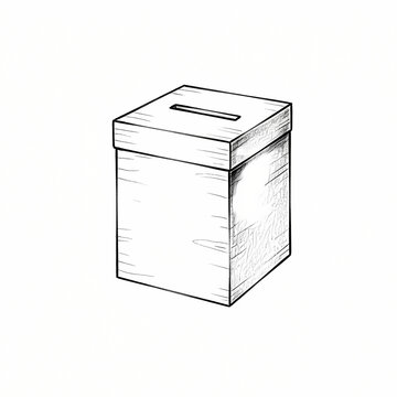 Ballot box for voting or customer feedback suggestions