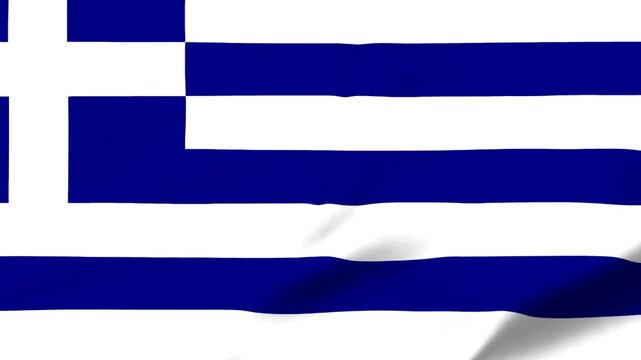 Wavy Greek flag with transparent background for design projects