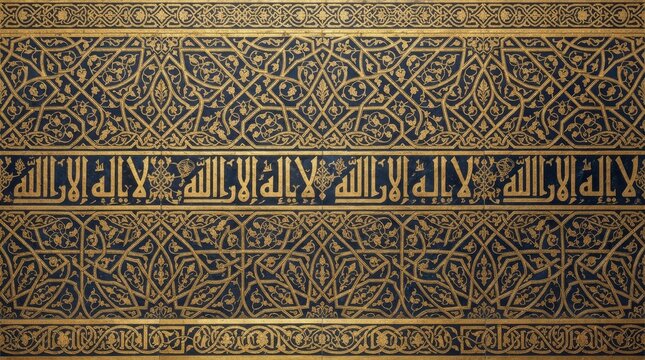 Greece pattern calligraphic gold ornamentation with calligraphy ornamental decorative seamless background heritage