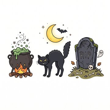 Halloween illustration collection