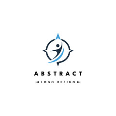 Fototapeta premium Modern abstract water droplet logo design. Minimalist corporate emblem for branding and digital identity.