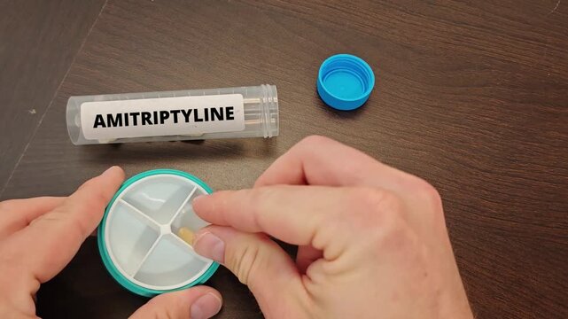 AMITRIPTYLINE tricyclic antidepressant for depression and nerve pain