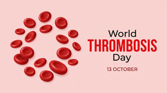 World Thrombosis Day, blood clot awareness, red cells