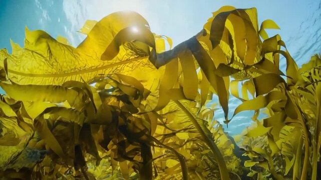Forest of seaweed, AI generated