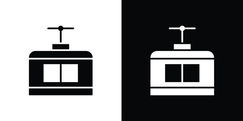 Chairlift icon flat symbols pack © Dan