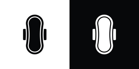 Hygienic pad icon flat symbols pack © Dan