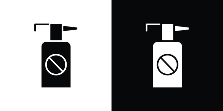 Insecticide icon flat symbols pack