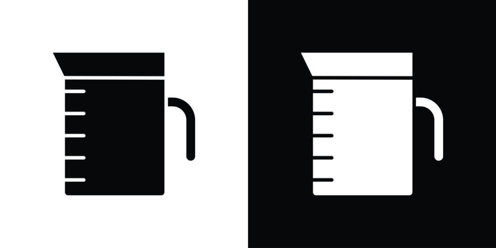 Measuring cup icon flat symbols pack