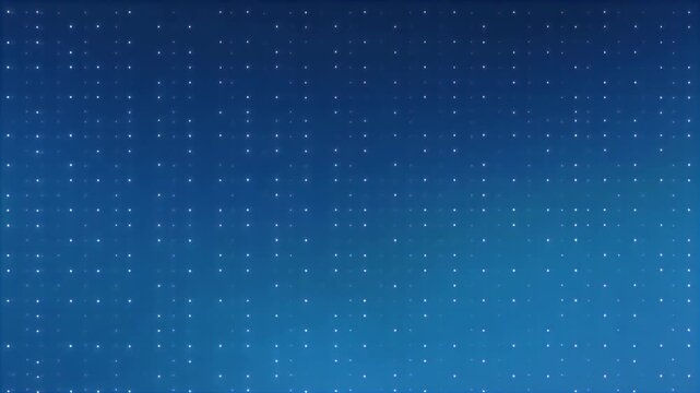 Minimalist Dark Blue Digital Grid Background with Glowing White Dots and Tech Lines for Data Concept