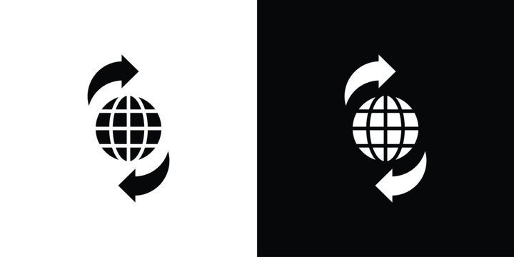 Import export icon lineart symbols pack. EPS10