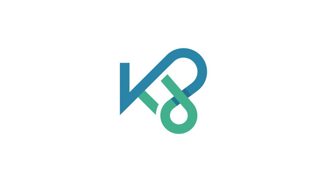 K8 logo symbol mark design.