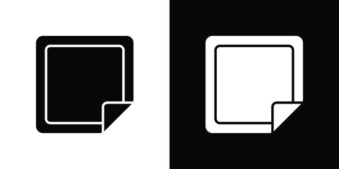 Nicotine patch icon lineart symbols pack. EPS10