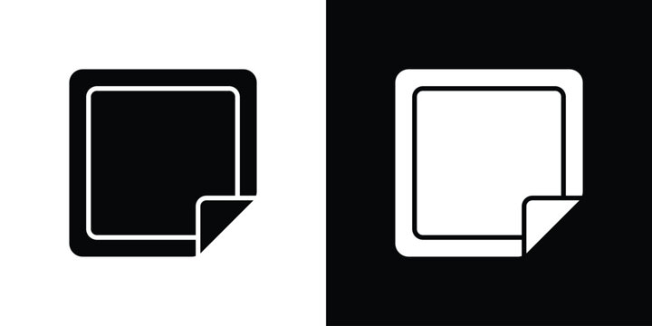 Nicotine patch icon lineart symbols pack. EPS10