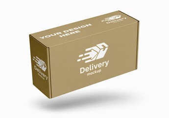 Floating Mailer Box Mockup
